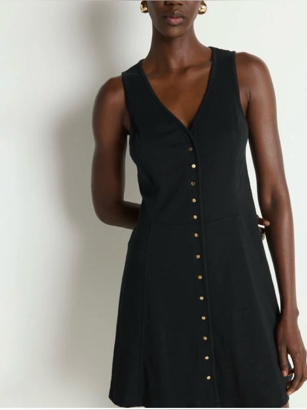 NWT Nation Los Angeles Tierra Mini Dress in Jet Black - Size XS